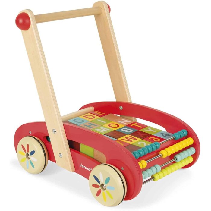 Trotteur en bois ABC BUGGY TATOO - 30 CUBES – Image 3