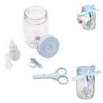 Kit Toilette Bebe  Mason Jar Bleu