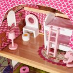 Maison de poupées en bois avec 17 mini meubles-TYDH004 – Image 7
