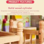 Maison de poupées en bois avec 17 mini meubles-TYDH004 – Image 6