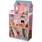 Maison de poupée en bois - colorée avec 10 meubles-TY10096 – Image 3