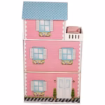 Maison de poupée en bois - colorée avec 10 meubles-TY10096 – Image 5