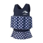 KONFIDENCE FLOATSUIT LYCRA BUOYANT AID TO SWIMMING NAVY POLKA 2-3 YEARS