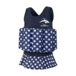 KONFIDENCE FLOATSUIT LYCRA BUOYANT AID TO SWIMMING NAVY POLKA DOT 2-3 YEARS