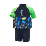 KONFIDENCE FLOATSUIT- LYCRA BUOYANT AID TO SWIMMING NAVY SEABISKIT AND FRIENDS 4-5 YEARS – Image 2