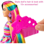 Barbie totally hair pop in hartprint jurk – Image 4