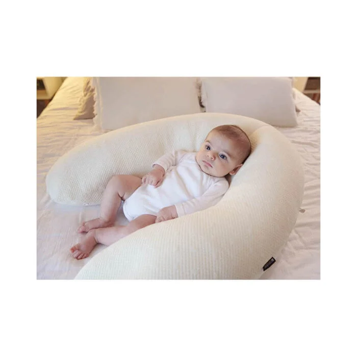 Coussin de maternité et d'allaitement Multirelax jersey Beige Organic – Image 9