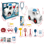 Kit d'équipement médical pour médecin, modèle d'ambulance 15pcs-8823-1