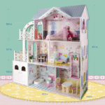 Maison de poupée en bois avec 17 pieces-TL403001 – Image 3