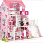 Maison de poupée rose avec18 pieces - 3 étages  -TL49059 – Image 2