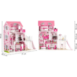Maison de poupée rose avec18 pieces - 3 étages  -TL49059 – Image 5