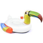 Bouée Gonflable-TOUCAN BLANC A CHEVAUCHER