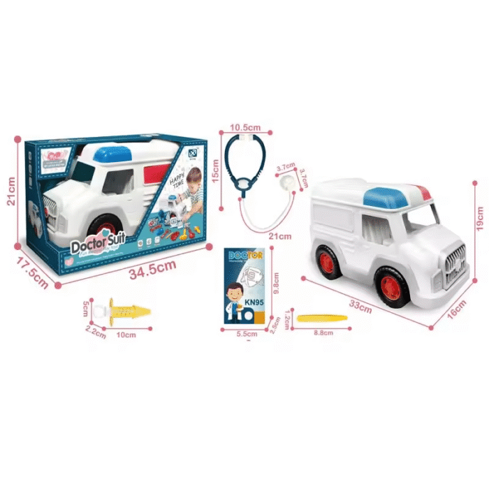 Kit d'équipement médical pour médecin, modèle d'ambulance 15pcs-8823-1 – Image 2