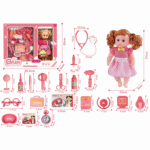 Ensemble de jeu de poupée, avec 19 jouets de docteur-7134-1