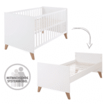Lit combi Blanc 70 x 140 cm triple réglable – Image 2