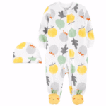 Carter's 2-Piece Cap & Zip-Up Sleep & Play Onesie