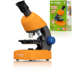 Bresser microscope junior 22 cm acier orange