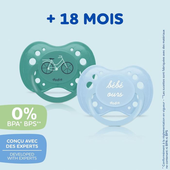 Pack de 3 Sucettes Anatomique +18 mois ES6 – Image 2