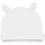 BABYJEM NEWBORN BABY HAT WITH EARS/  WHITE