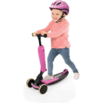 Trottinette évolutive Skootie Neon Pink – Image 2