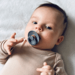 BIBS Tétine Pack De 2- Iron/Baby Blue-0-6 MOIS – Image 3