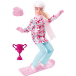 Poupée barbie snowboardeuse
