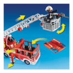 Playmobil Camion de pompier avec échelle 89pcs – Image 2