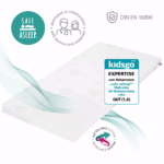 Matelas pour bébé Blanc 60x120x9cm – Image 2