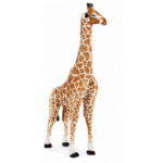 PELUCHE DEBOUT GIRAFE - 65X35X180 CM - BRUN JAUNE6
