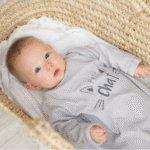Pyjama en velour  Petit Chat Gris 6mois – Image 2