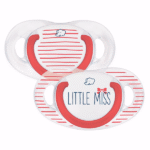 Set 2 sucettes Naturel Physio Little Miss 0-8mois