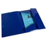 Dossier A4 bleu marine -tranbo