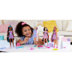 Barbie totally hair pop in hartprint jurk – Image 5