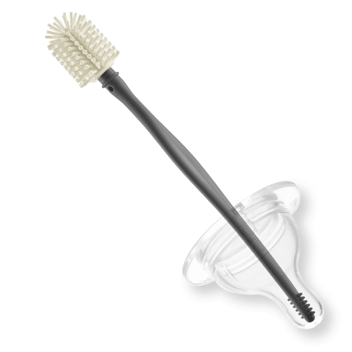 BABYJEM BOTTLE AND NIPPLE CLEANING BRUSH ECRU – Image 2