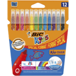 Feutre coloriage Pointe moyenne BIC KIDS