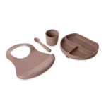 BABYJEM SILICON FEEDING SET LATTE