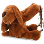 BABYJEM PLUSH BABY BACKPACK DOG / LIGHT BROWN