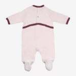 Pyjama en velour Bébé Love rose - 6 mois – Image 3