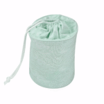 Beauty case - Vert d'eau à motifs