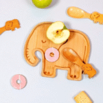 Assiette Bambou éléphant 20 x 18 cm – Image 2