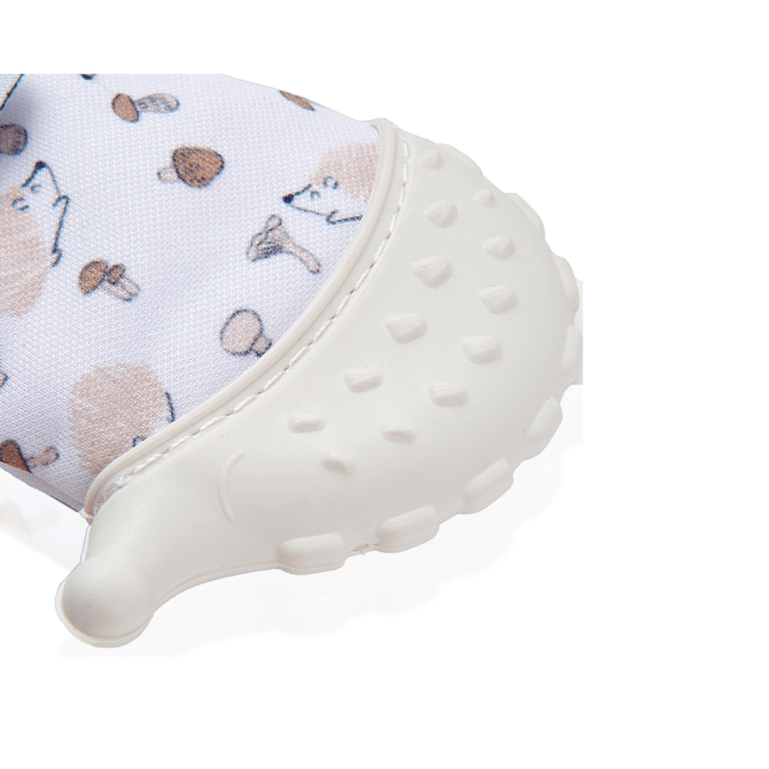 BABYJEM BABY TEETHERING GLOVES /HEDGEHOG / ECRU – Image 3