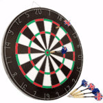 CIBLE FLÉCHETTES D45CM AVEC 6 FLÉCHETTES