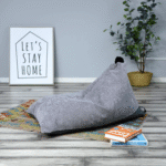 HOME DECO KIDS Pouf Velours Cotele Gris Malo – Image 6