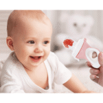 BABYJEM SILICON FRUIT VEGETABLE SUCK /PACIFIER PINK – Image 2