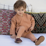 Ensemble Kimono en maille côtelée Abri -3mois