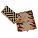 Jeu de Dames et Backgammon en Bois – Image 3