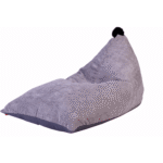 HOME DECO KIDS Pouf Velours Cotele Gris Malo