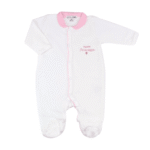 Pyjama en velour Princesse Rose 3 mois