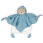 Doudou Ourson Bleu coton bio – Image 2