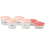 BEABA Lot de 6 portions clip 1er âge 2x60ml / 4x120ml